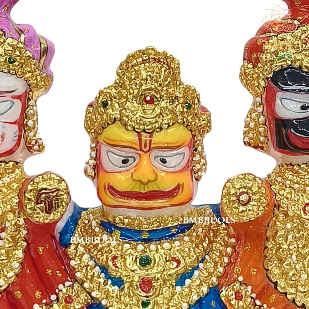 Marble Jagannath Balabhadra and Subhadra Statue made in Makrana Marble