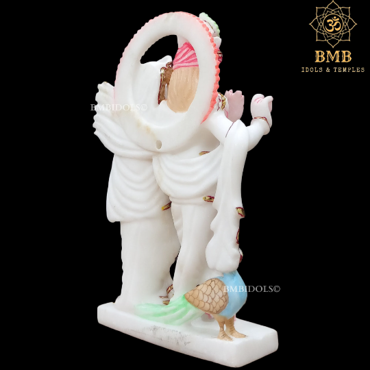 12inch Radha Krishna Marble Murti for Homes and Temple in 12inches