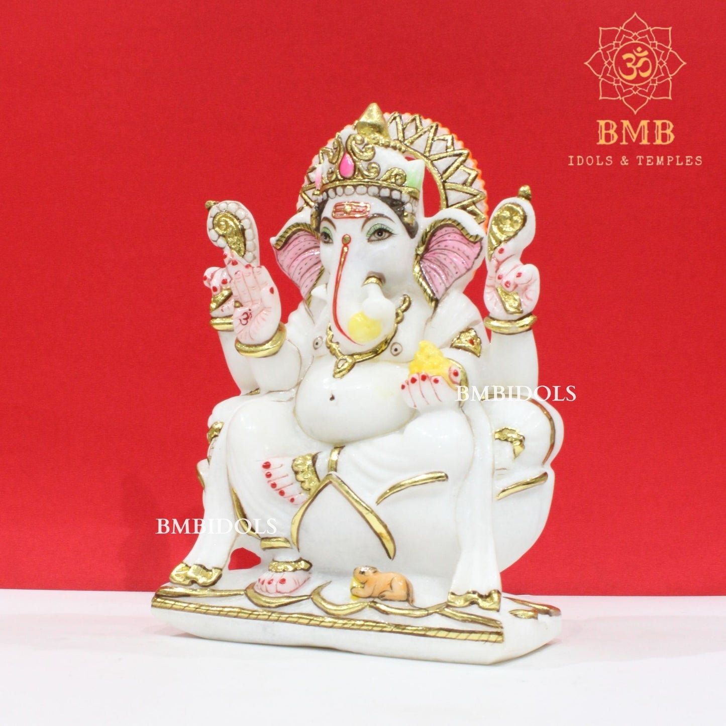 Marble Ganpati Statue made in Vietnam Marble in 9inch