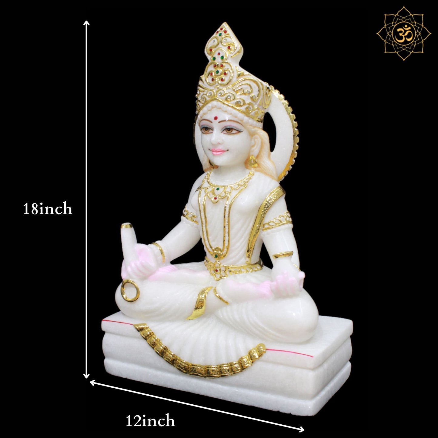 Marble Annapurna Maa Murti in 18inches made in Makrana Marble