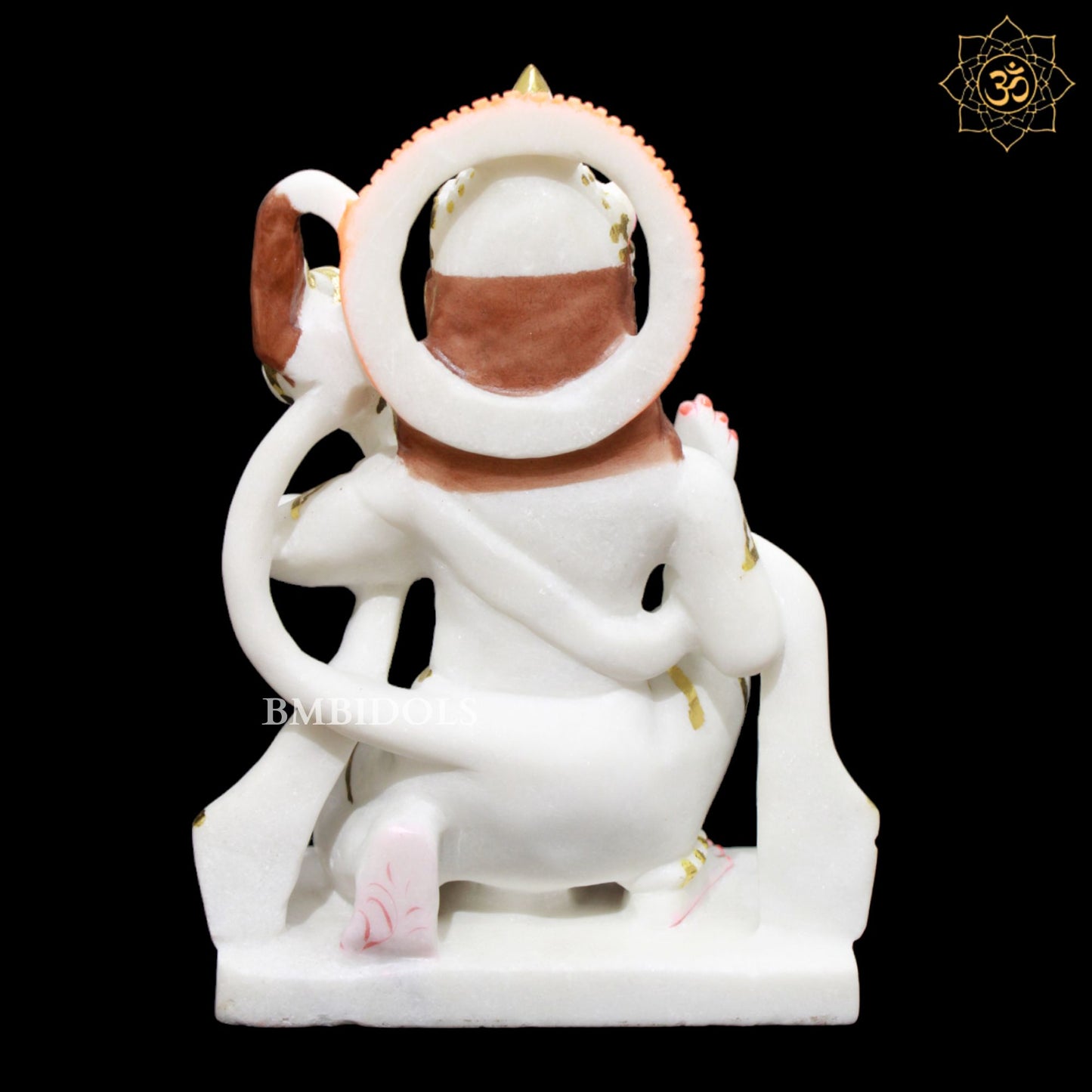 1Feet Marble Hanuman Murti for Homes and Temples in Makrana Marble