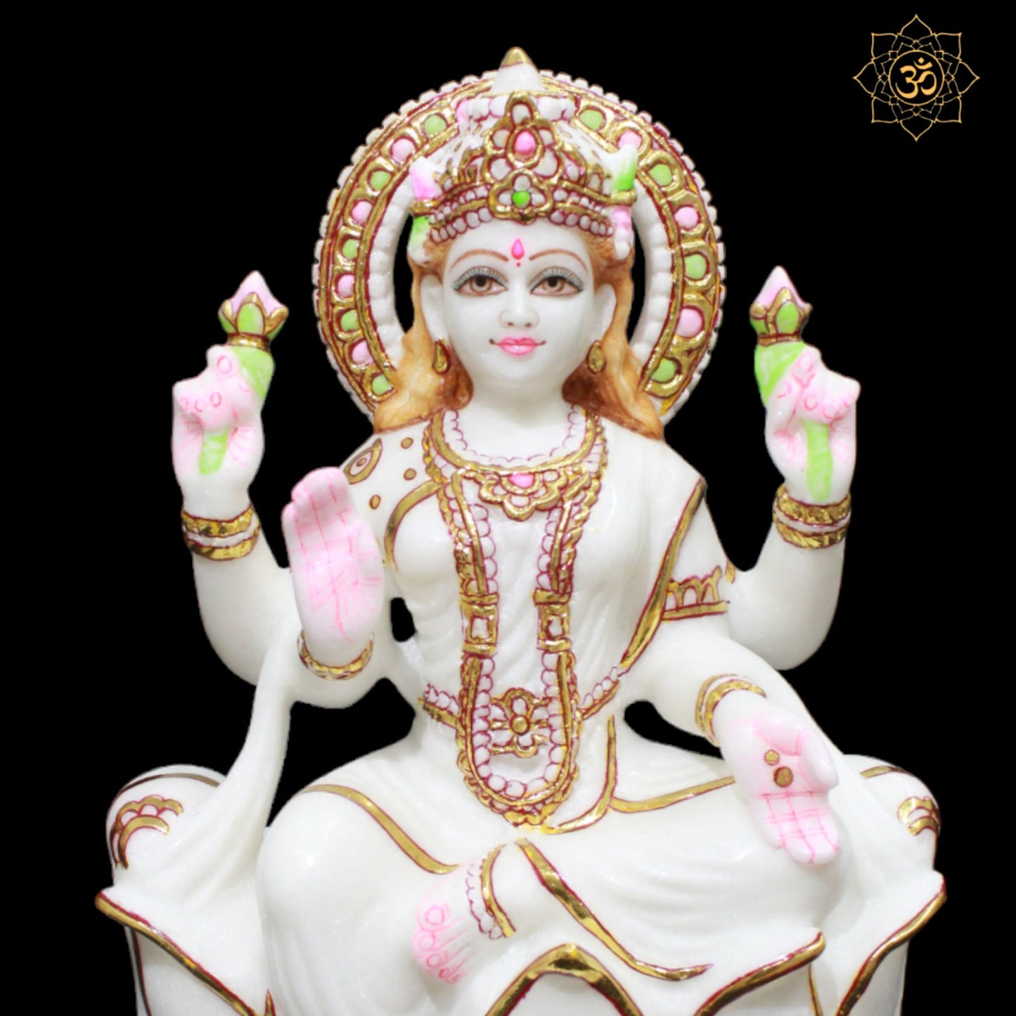 Marble Lakshmi Maa Murti for Homes and Temples in 1feet