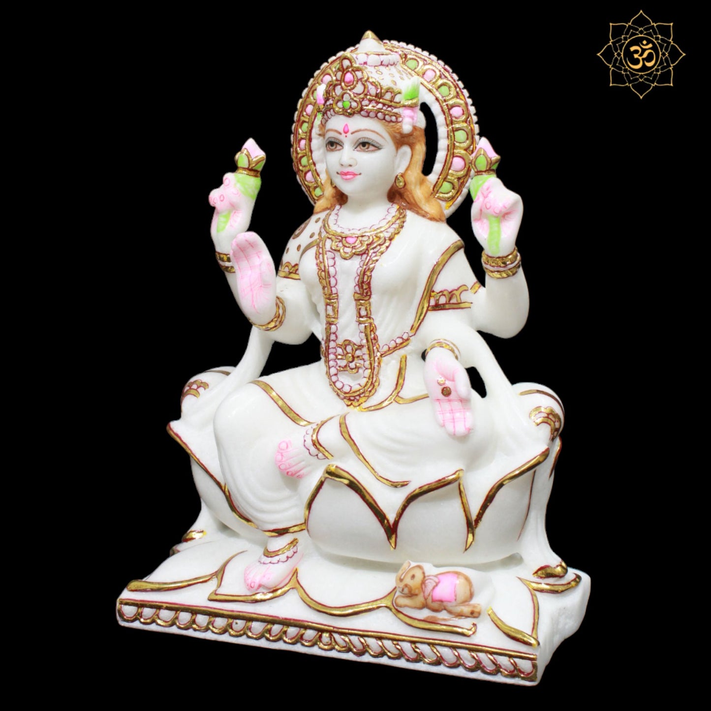 Marble Lakshmi Maa Murti for Homes and Temples in 1feet