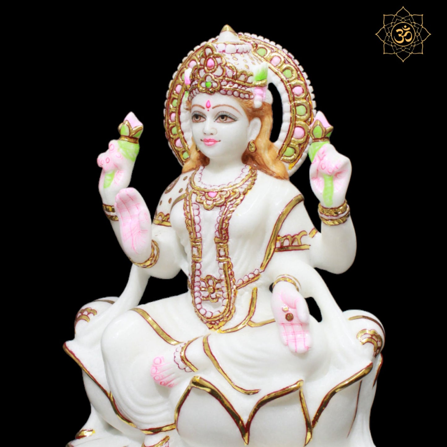 Marble Lakshmi Maa Murti for Homes and Temples in 1feet