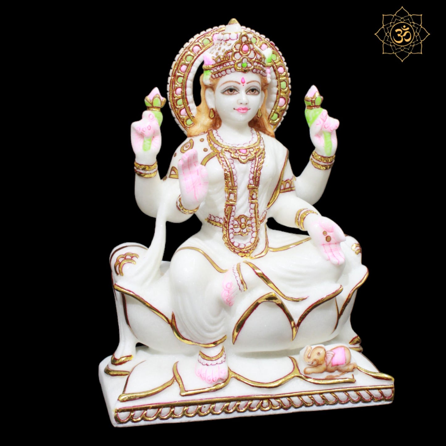 Marble Lakshmi Maa Murti for Homes and Temples in 1feet