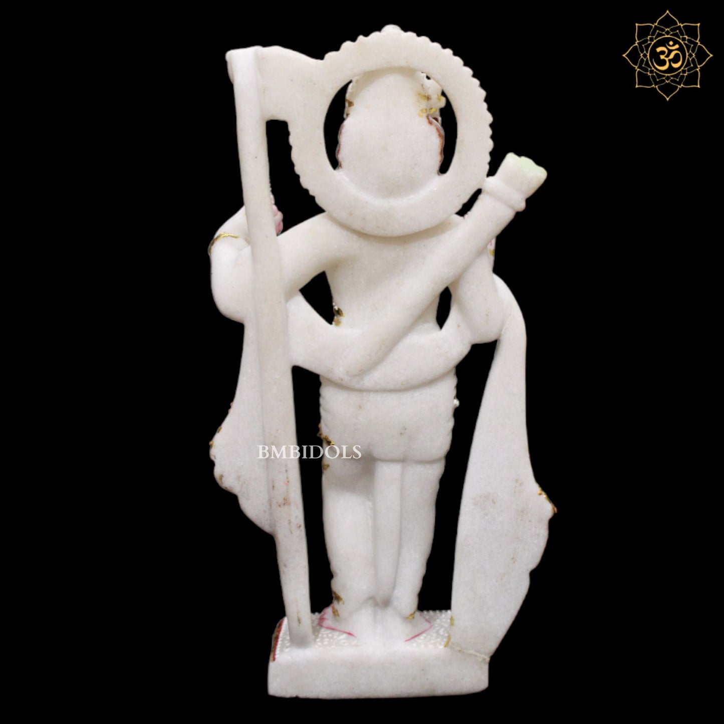 White Makrana Marble Ram Darbar Murti for Homes and Temples in 1feet