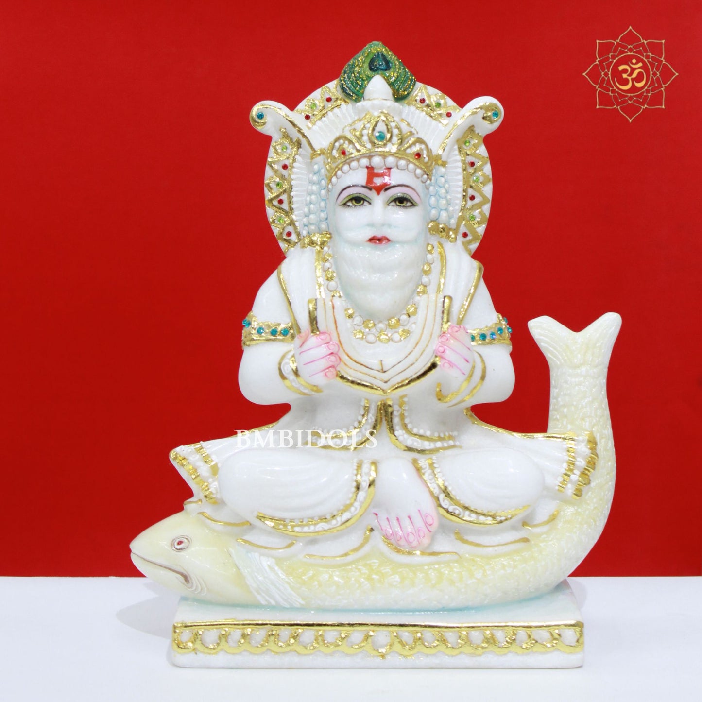 Marble Jhulelal Statue