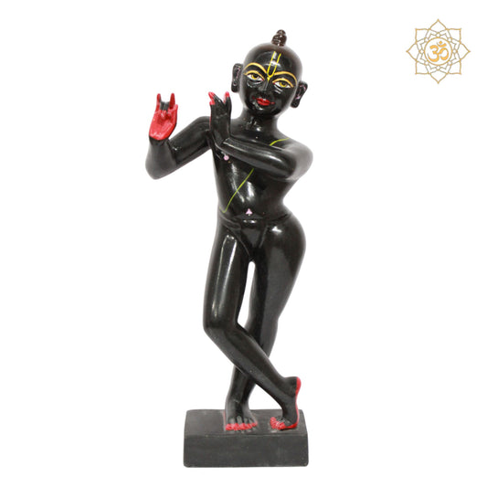 Black Iskcon Krishna Murti for Homes and Temples in 15inches