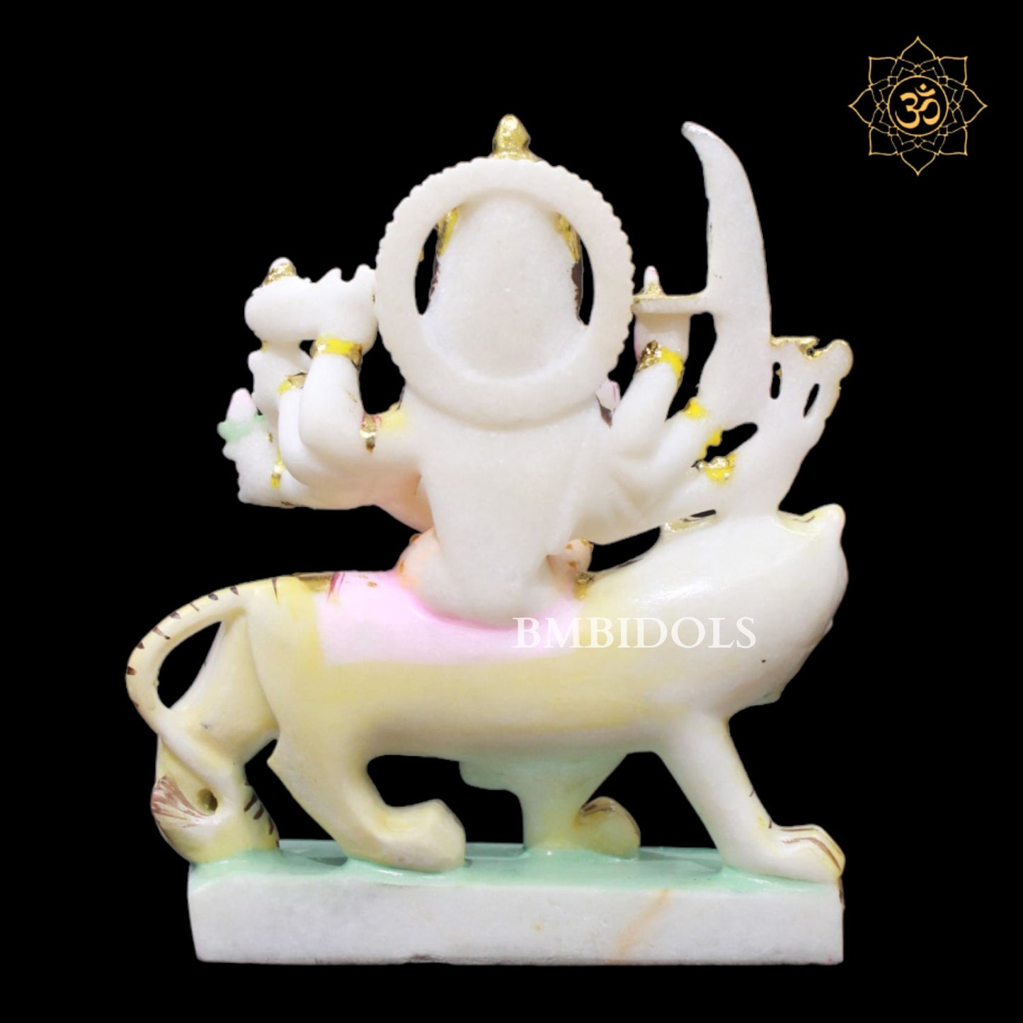 Marble Ambe Maa Murti in Makrana Marble in 9inch