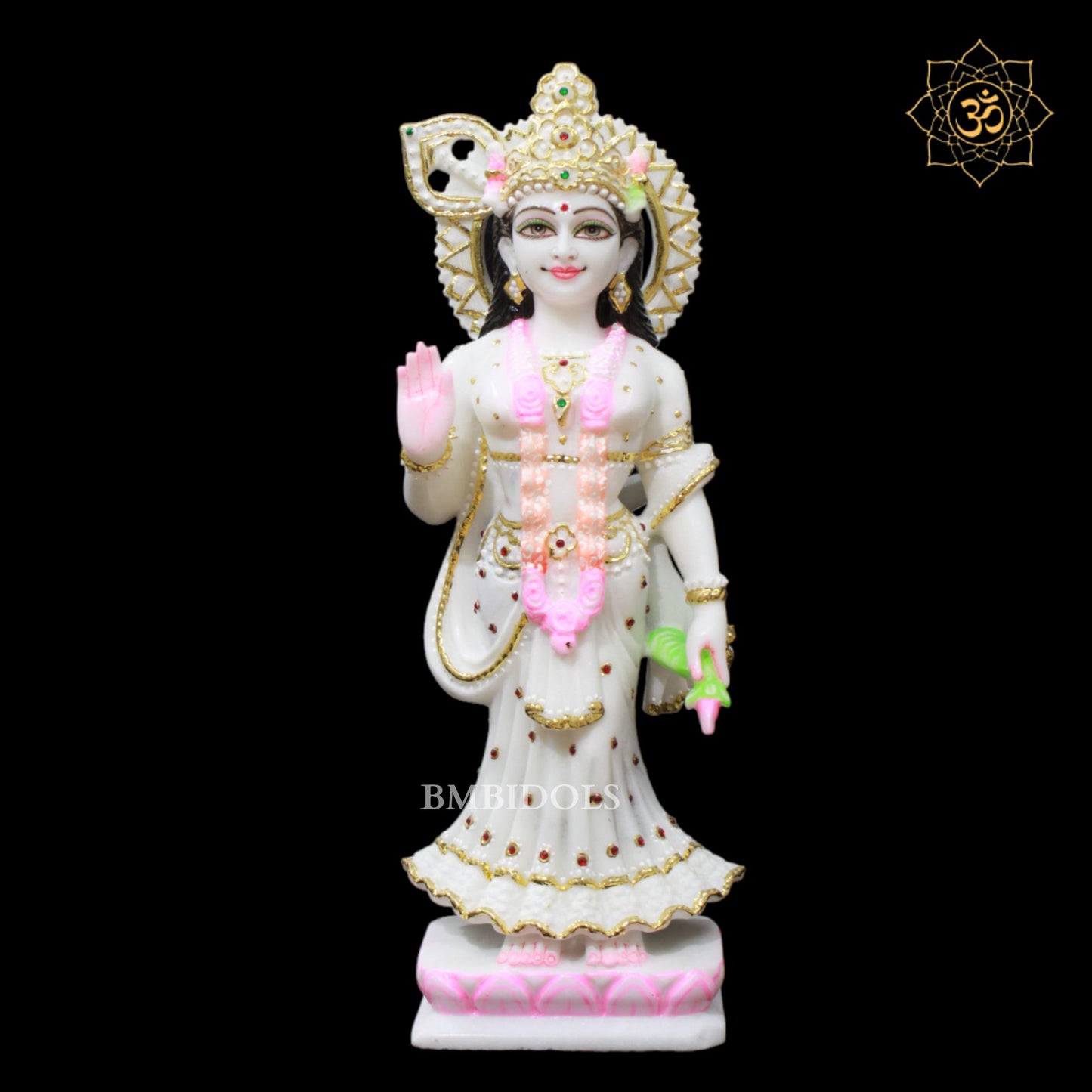 1.5feet Marble Radha Krishna Murti made in Makrana Marble