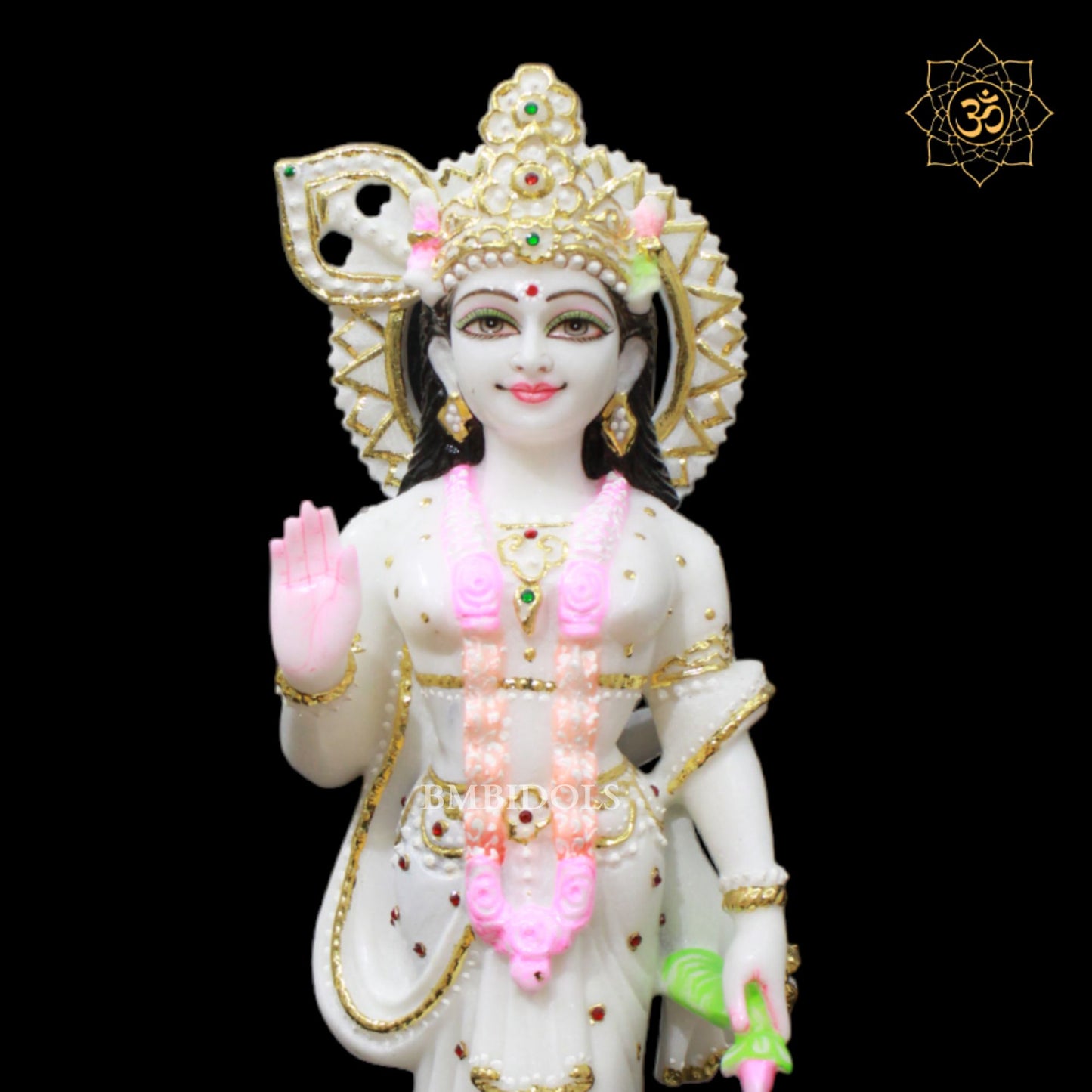 1.5feet Marble Radha Krishna Murti made in Makrana Marble