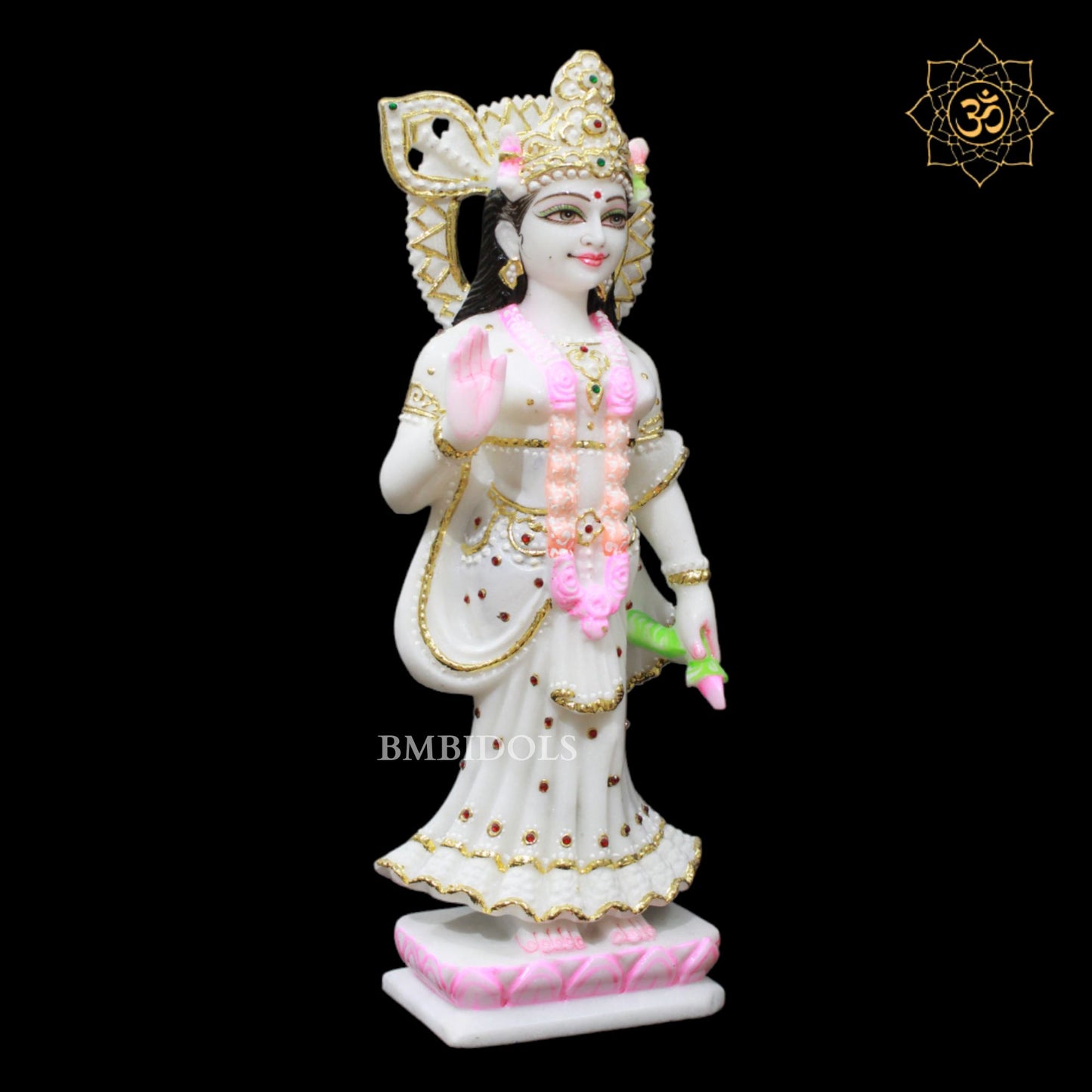 1.5feet Marble Radha Krishna Murti made in Makrana Marble