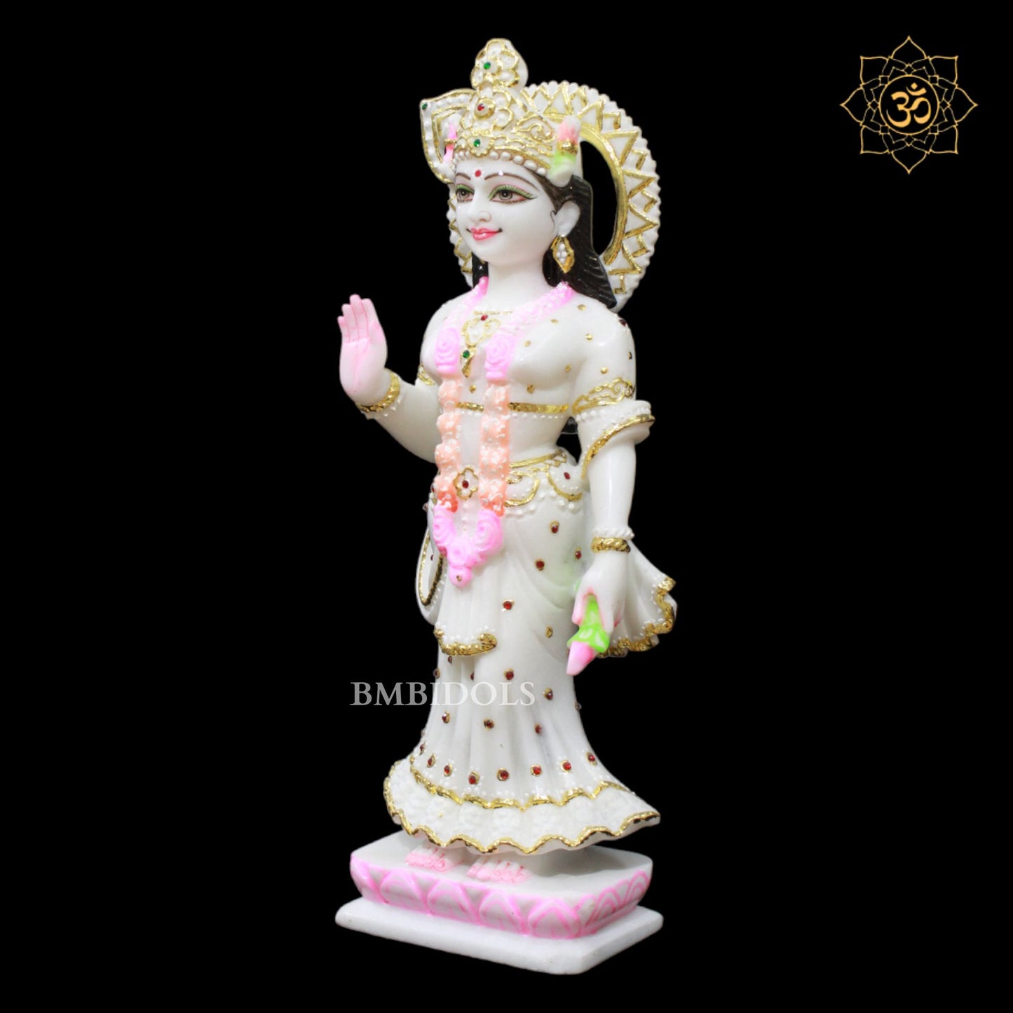 1.5feet Marble Radha Krishna Murti made in Makrana Marble