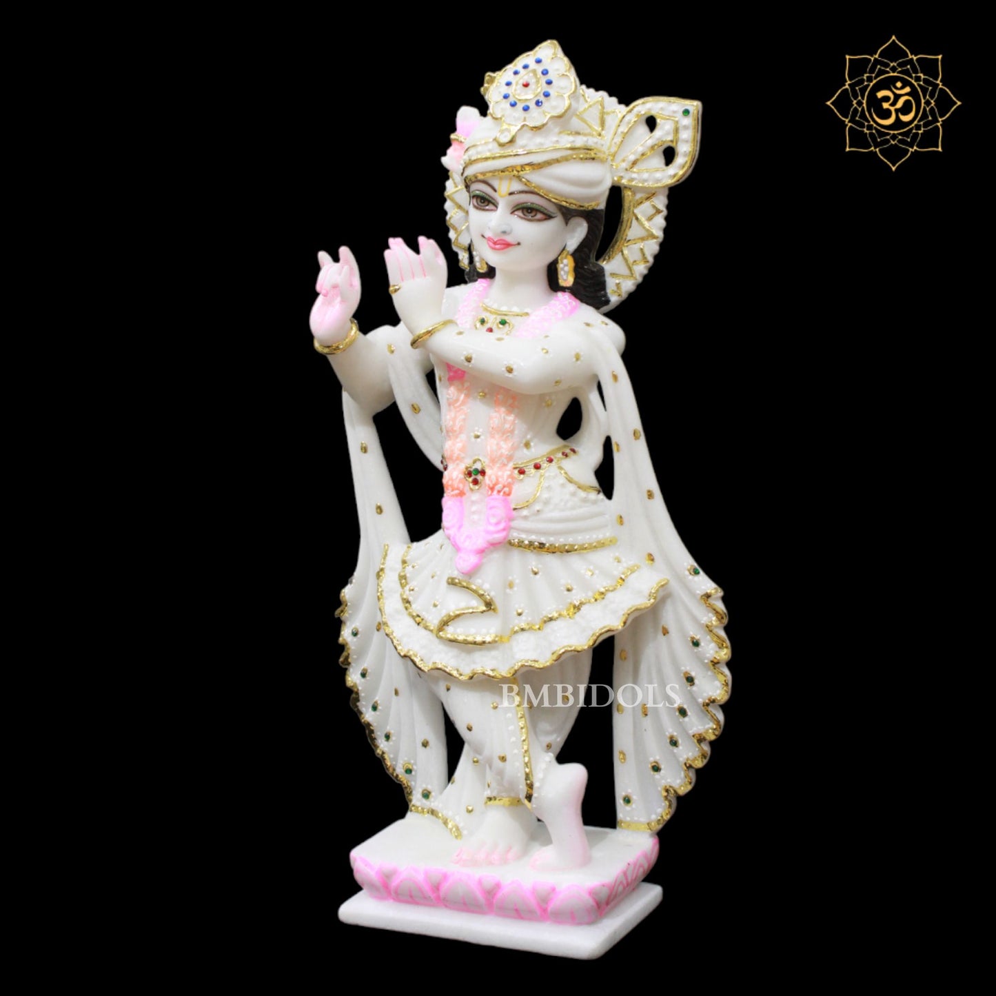 1.5feet Marble Radha Krishna Murti made in Makrana Marble