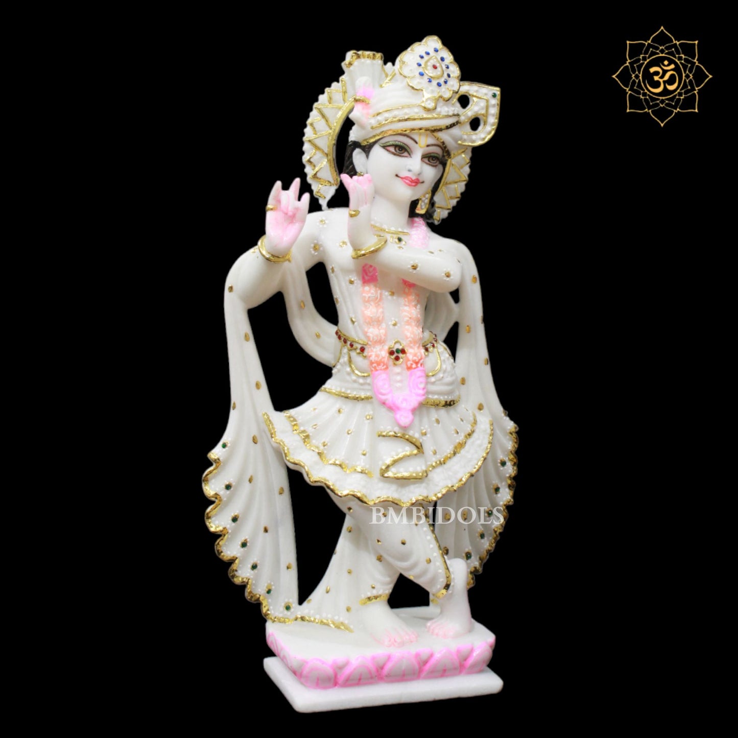 1.5feet Marble Radha Krishna Murti made in Makrana Marble