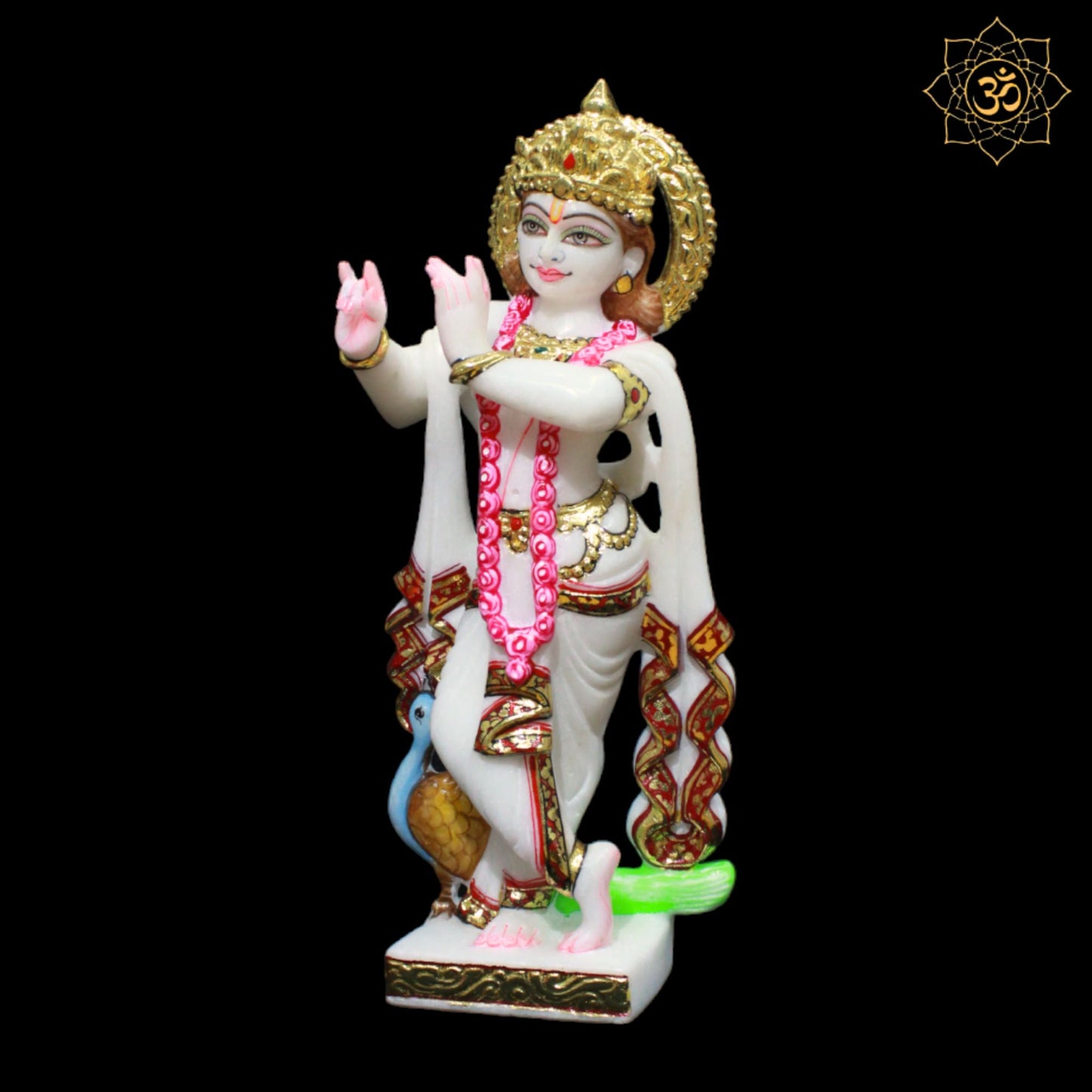 Majestic Marble Radha Krishna Murti made in Makrana Marble in 1feet