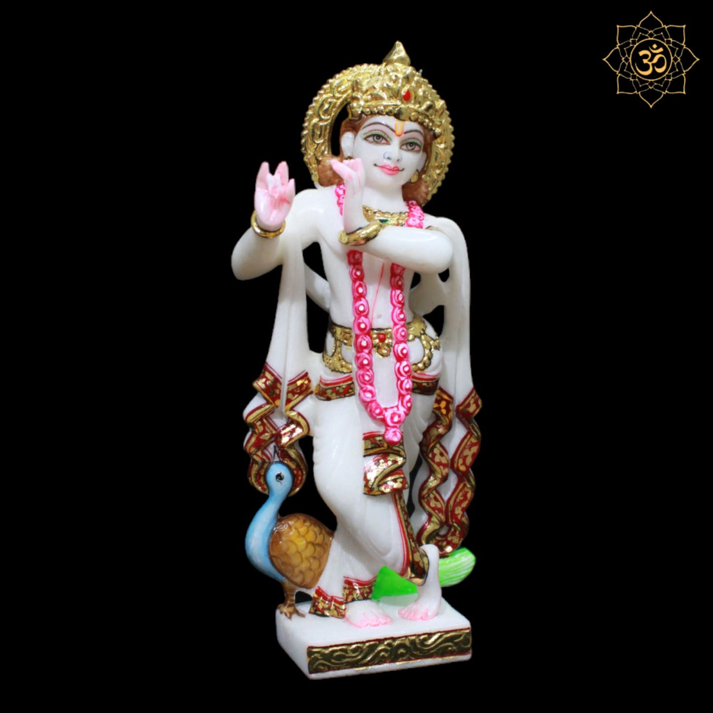 Majestic Marble Radha Krishna Murti made in Makrana Marble in 1feet