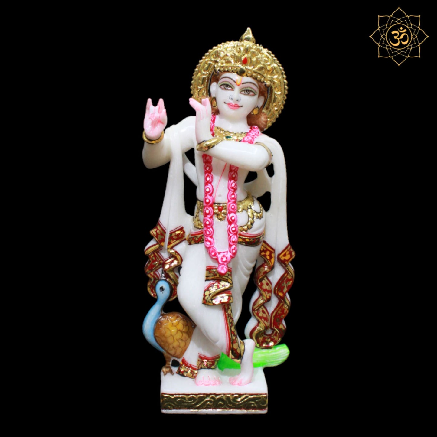 Majestic Marble Radha Krishna Murti made in Makrana Marble in 1feet