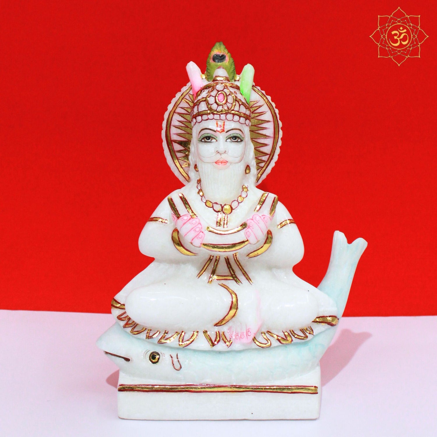 Marble Jhulelal Statue