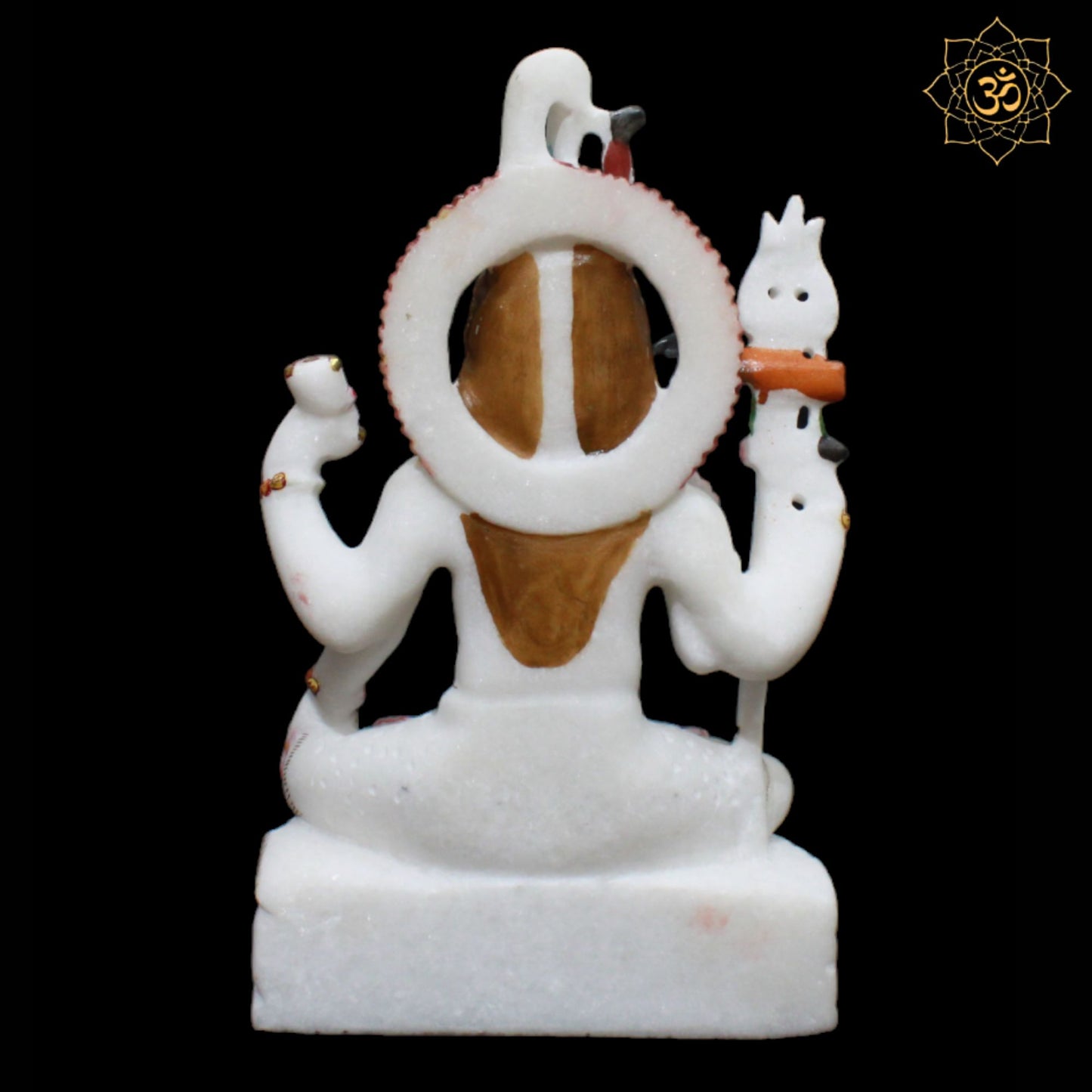 Shiva Marble Murti in Four Hands for Homes and Temples in 1feet