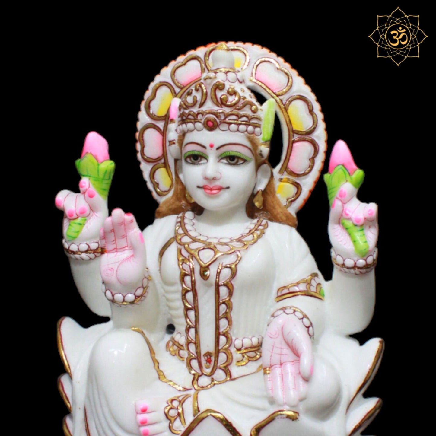 Marble Ganesh Laxmi Murti in 1feet for Homes and Temples