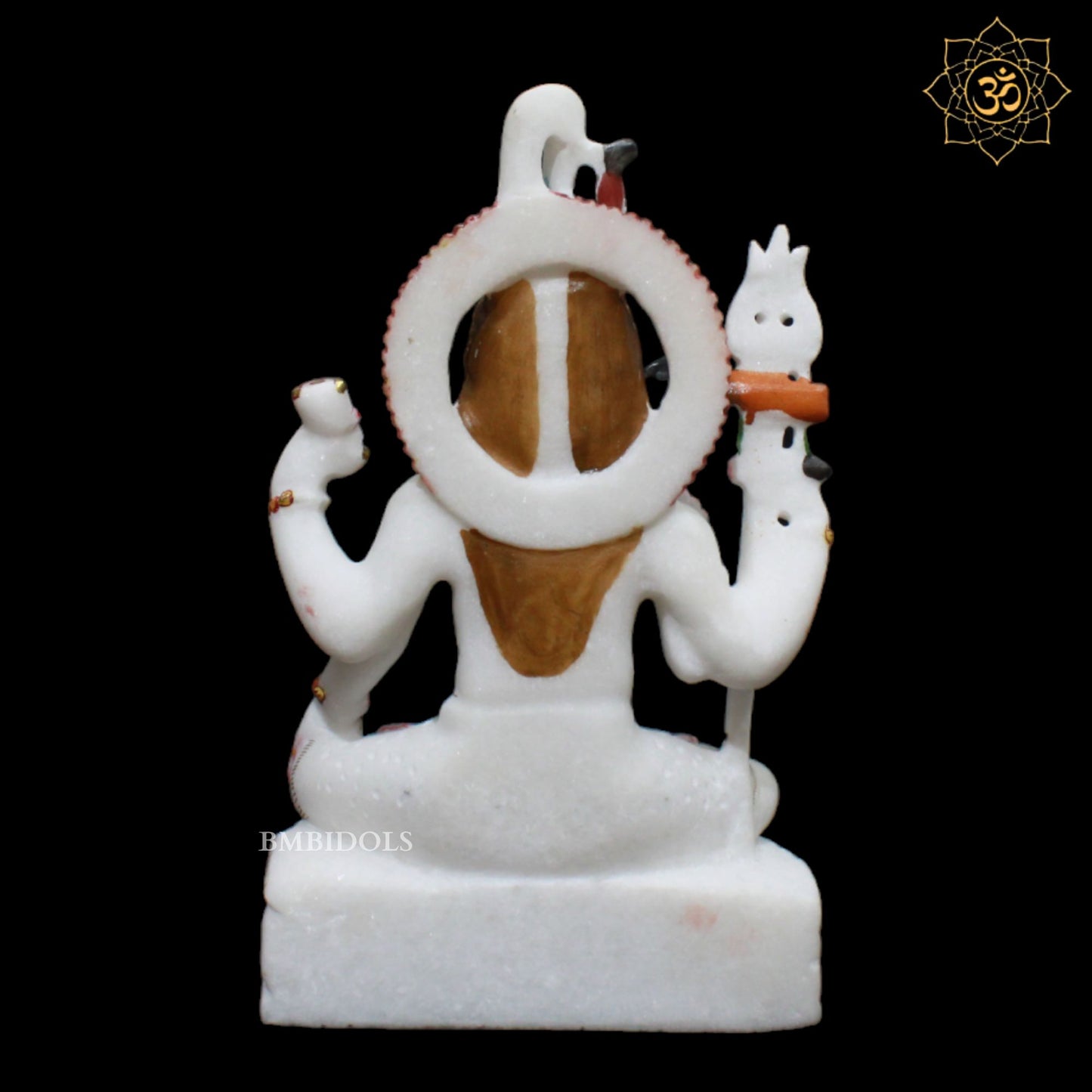 Marble Shiva Statue with Four Hands for Homes and Temples in 9inch