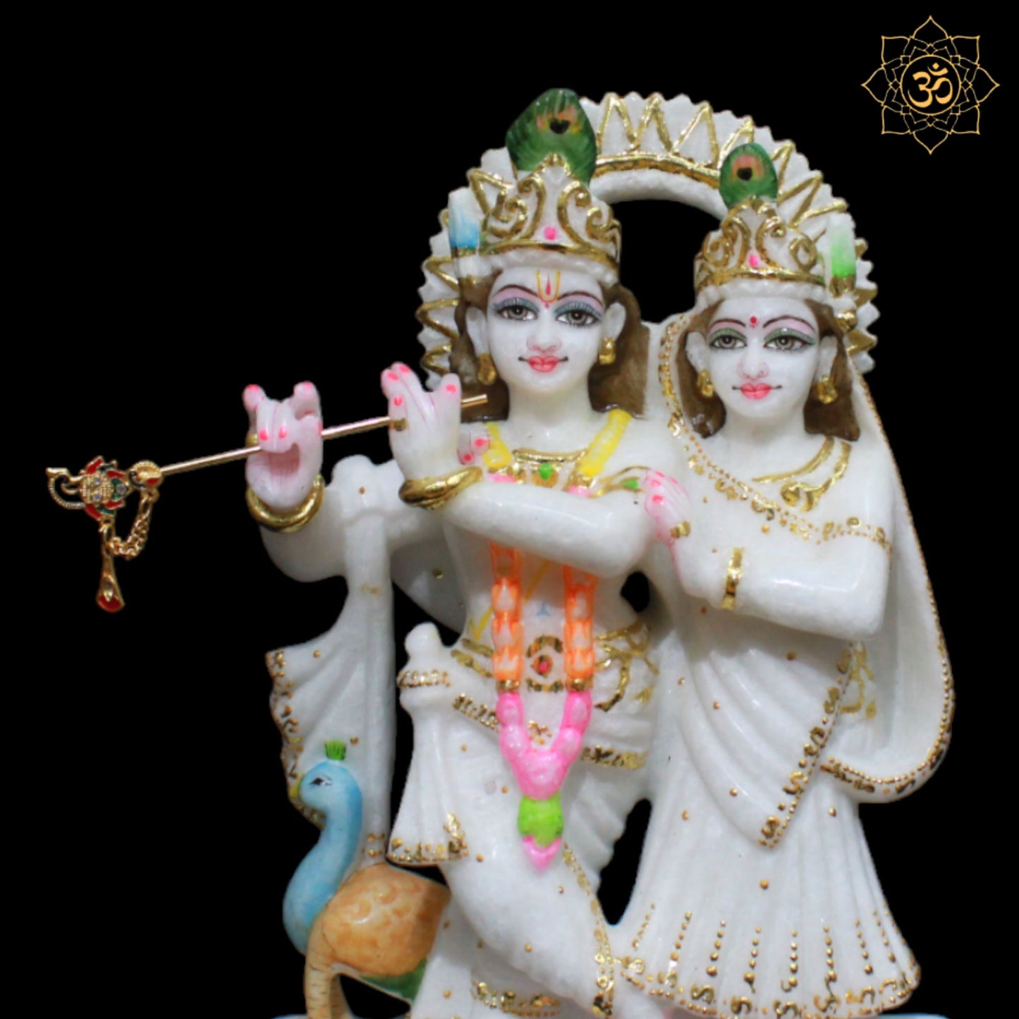 Jugal Radha Krishna Marble Murti in 12inches in Makrana Marble