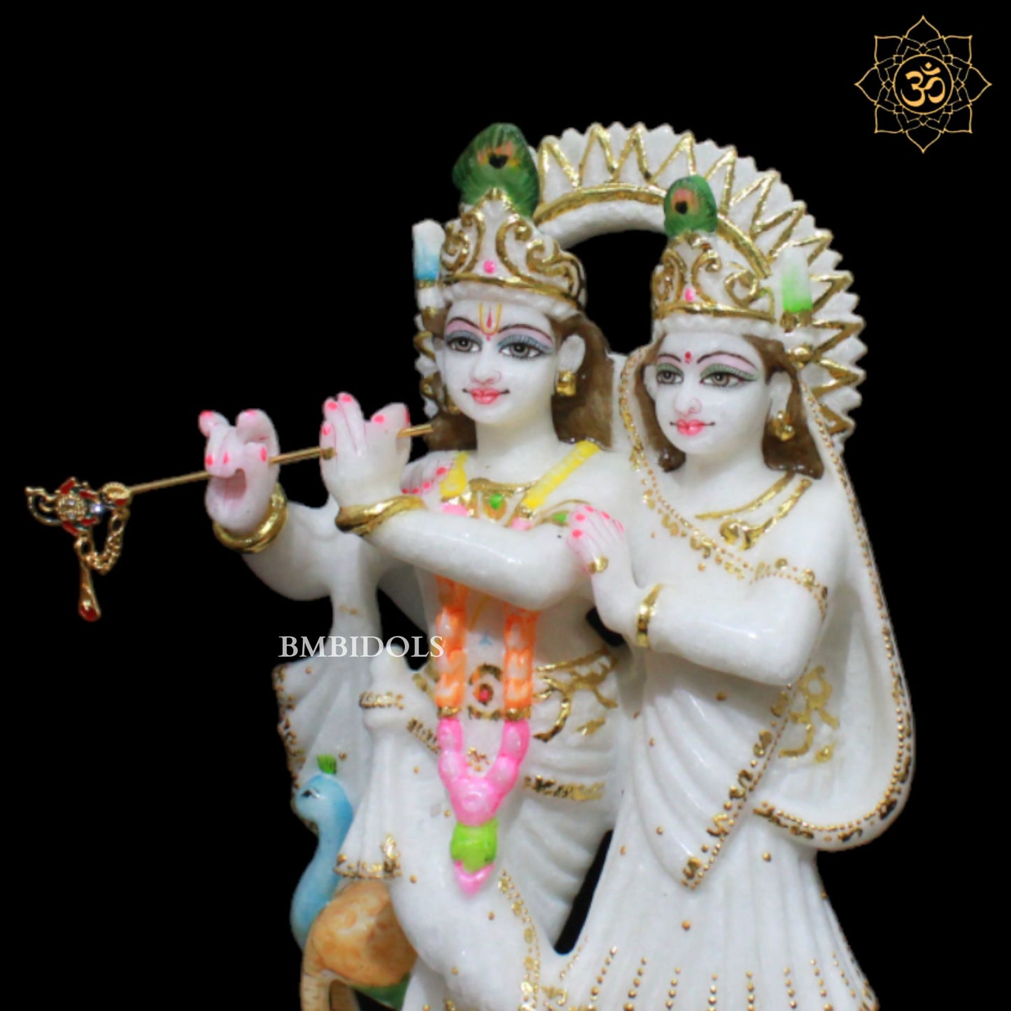 Jugal Radha Krishna Marble Murti in 12inches in Makrana Marble