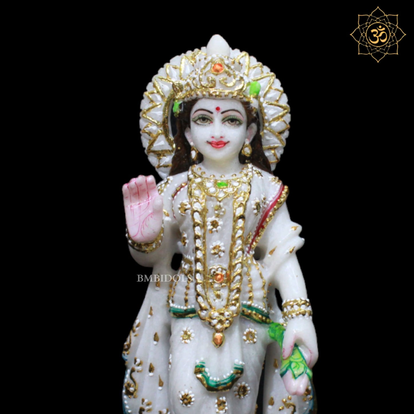 Marble Radha Krishna Murti in 11inches best for Home Temples