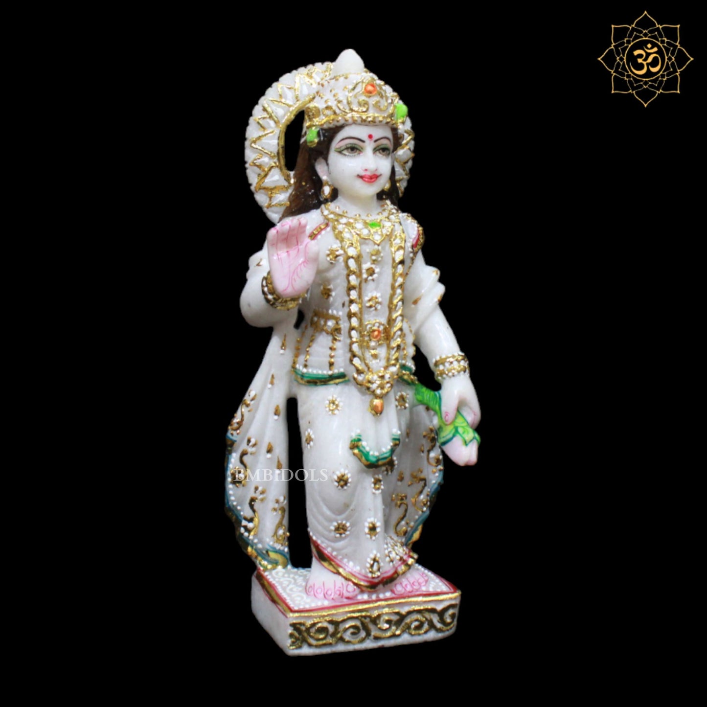 Marble Radha Krishna Murti in 11inches best for Home Temples