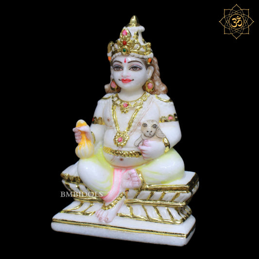 Marble Kuber Marble Murti for Homes and Temples in 7inch