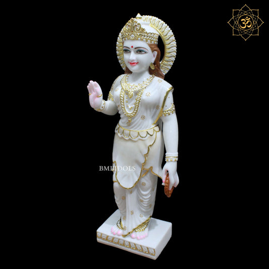 Marble Parvati Maa Murti for Homes and Temples