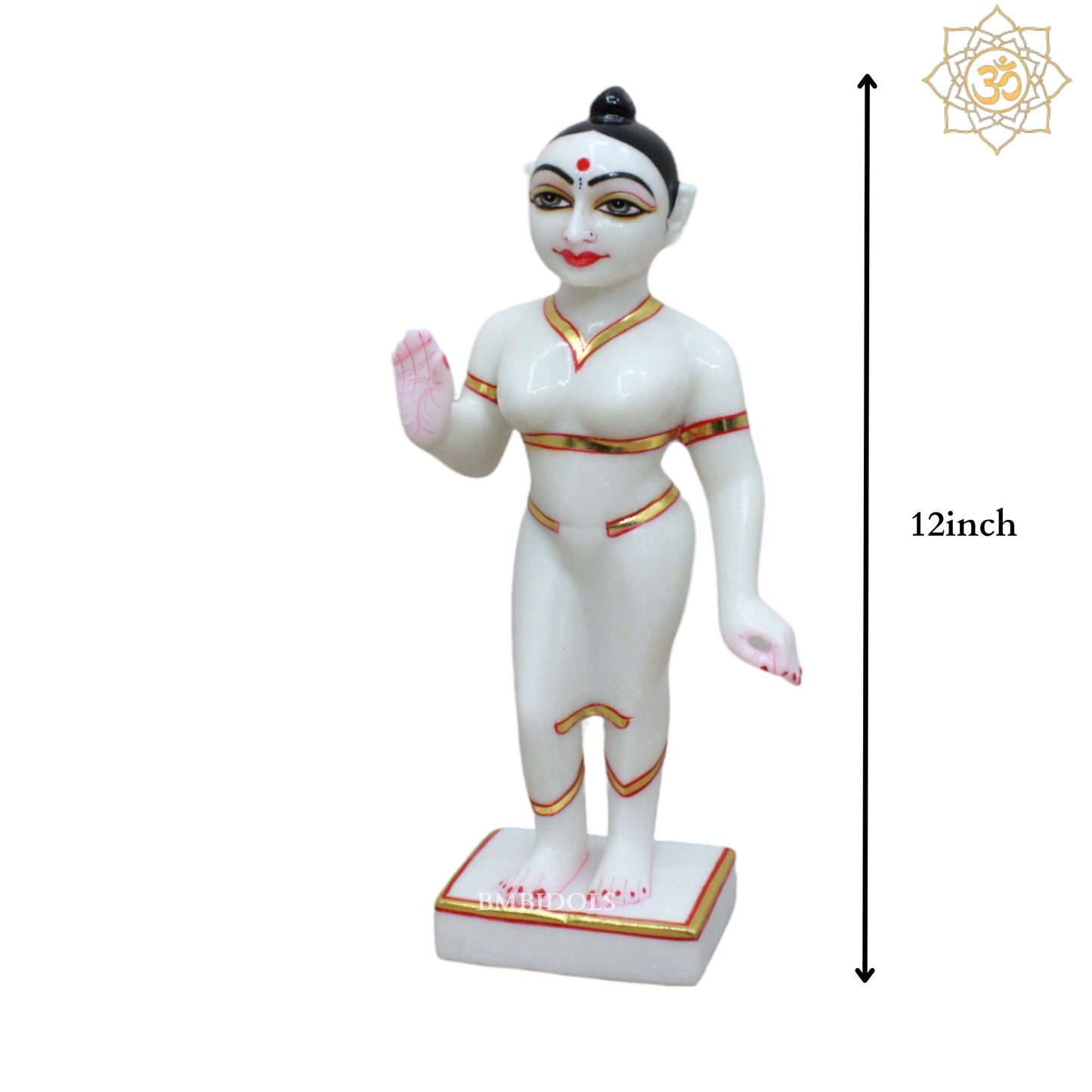 Iskcon Radha Krishna Marble Murti for Homes and Temples in 1feet