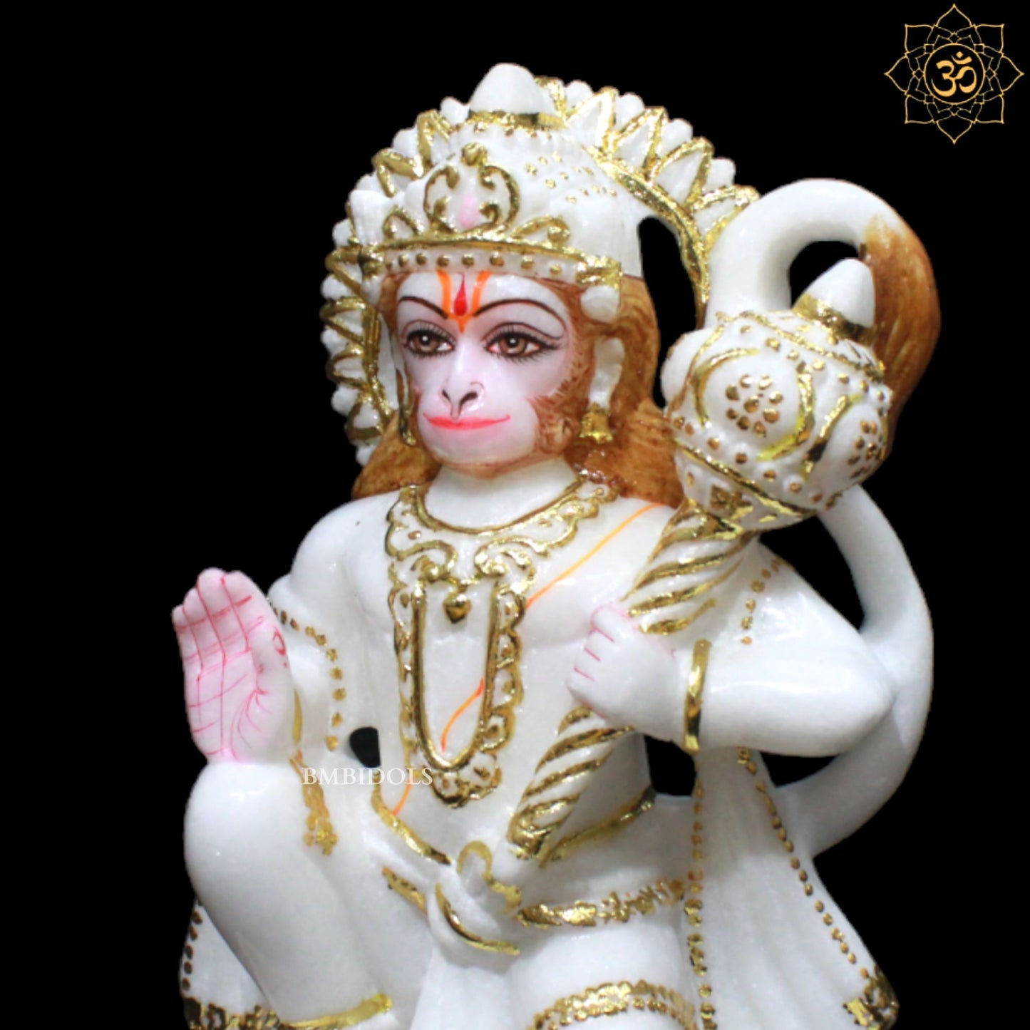 Small Hanuman Marble Murti for Homes and Temples in 9inches