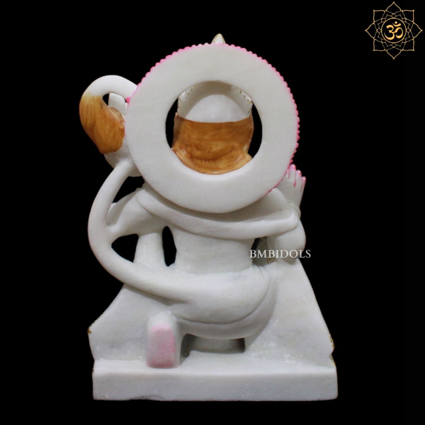 White Marble Hanuman Murti in 18inches for Homes and Temples