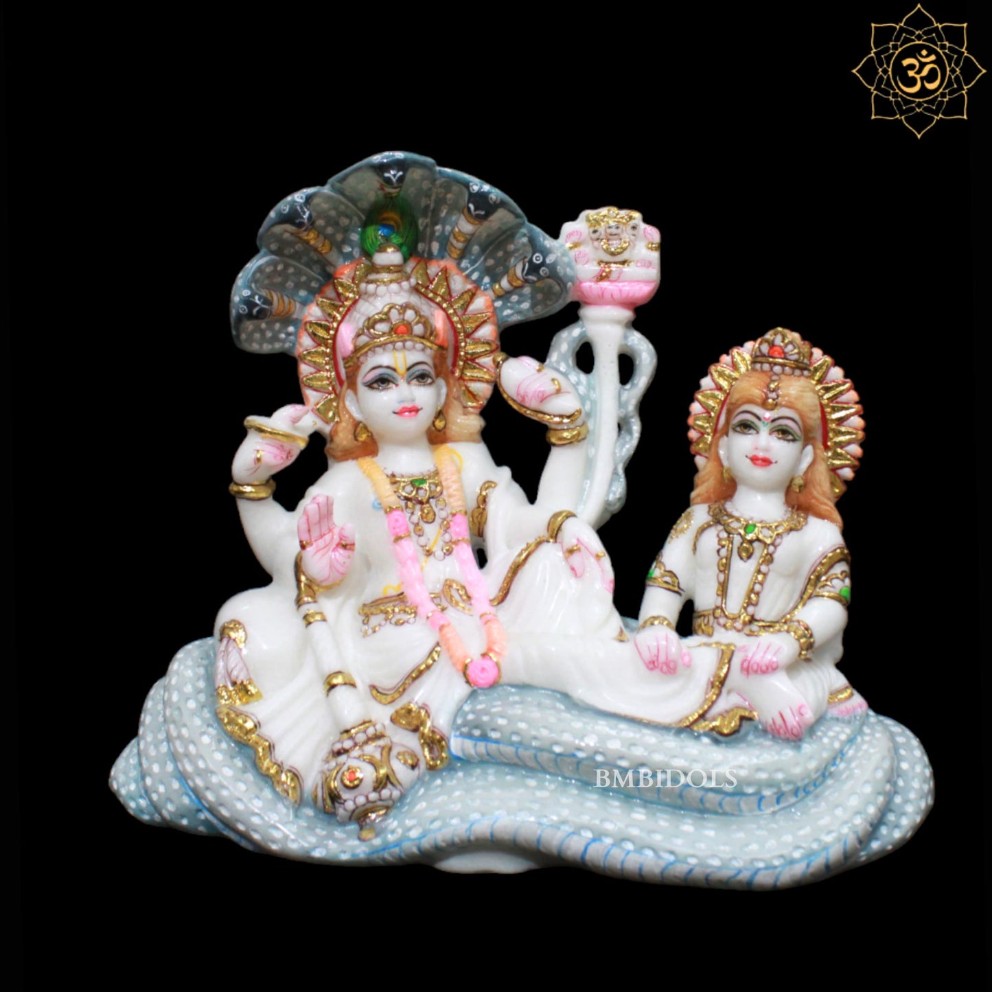 Lakshmi Narayan SheshSaiyaan Murti for Homes and Temples in 12inch