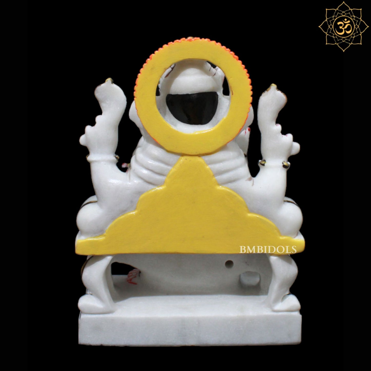 9inch Marble Ganesh Murti for Home Mandirs in Makrana Marble