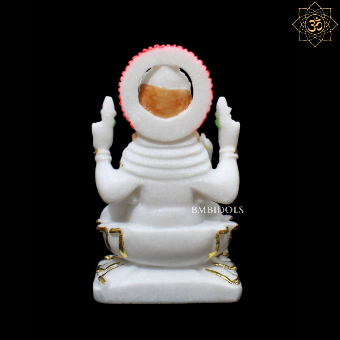 9inch Ganesh Laxmi Marble Murti for Homes in Makrana Marble