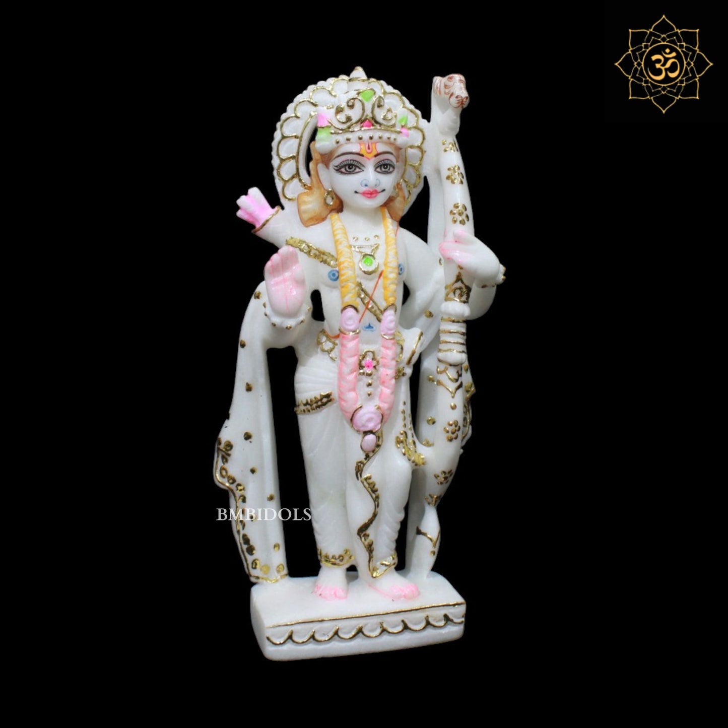 Small Ram Darbar Murti for Homes and Temples in 9inches in Makrana Marble