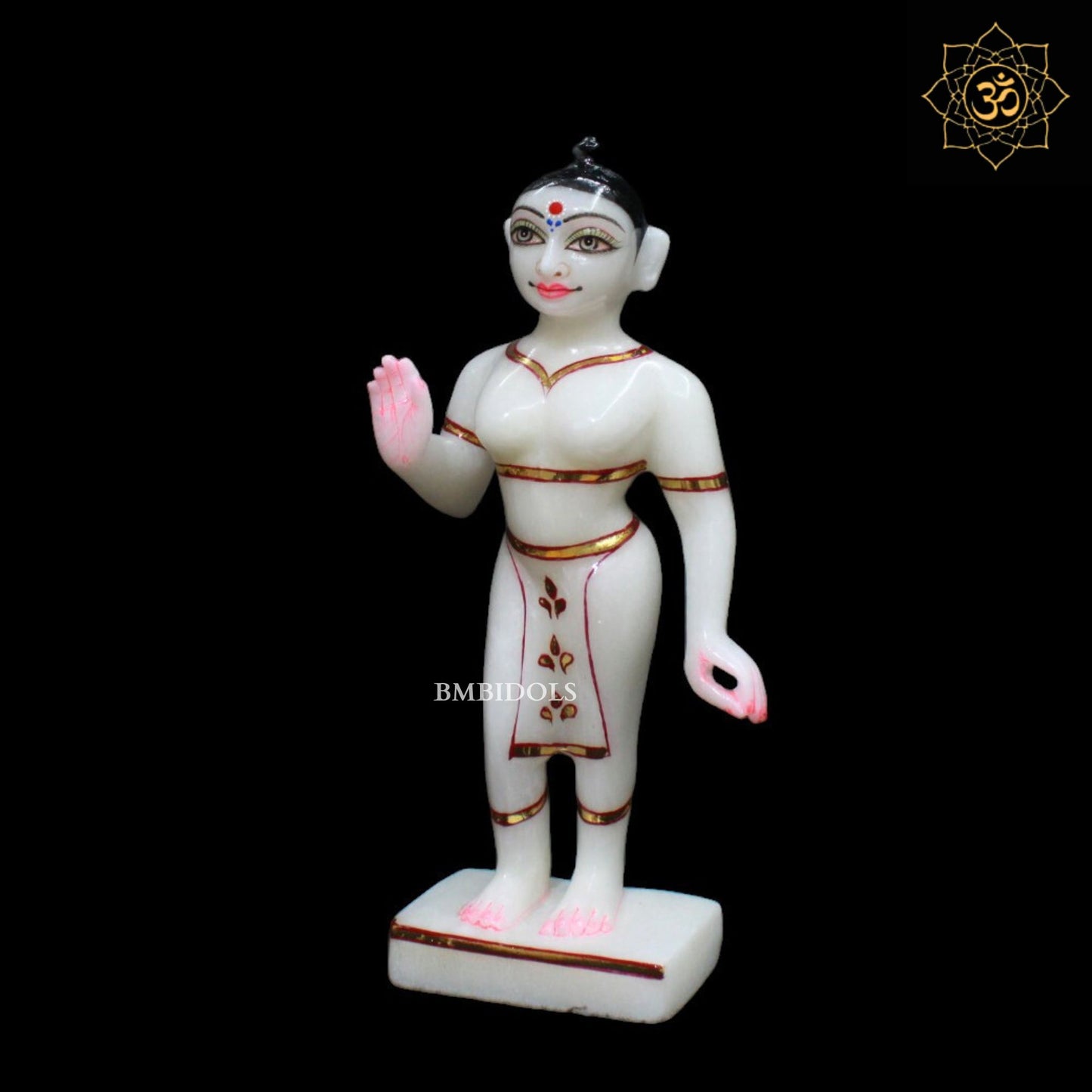 9inch Iskcon Radha Krishna Marble Murti for Homes and Temples