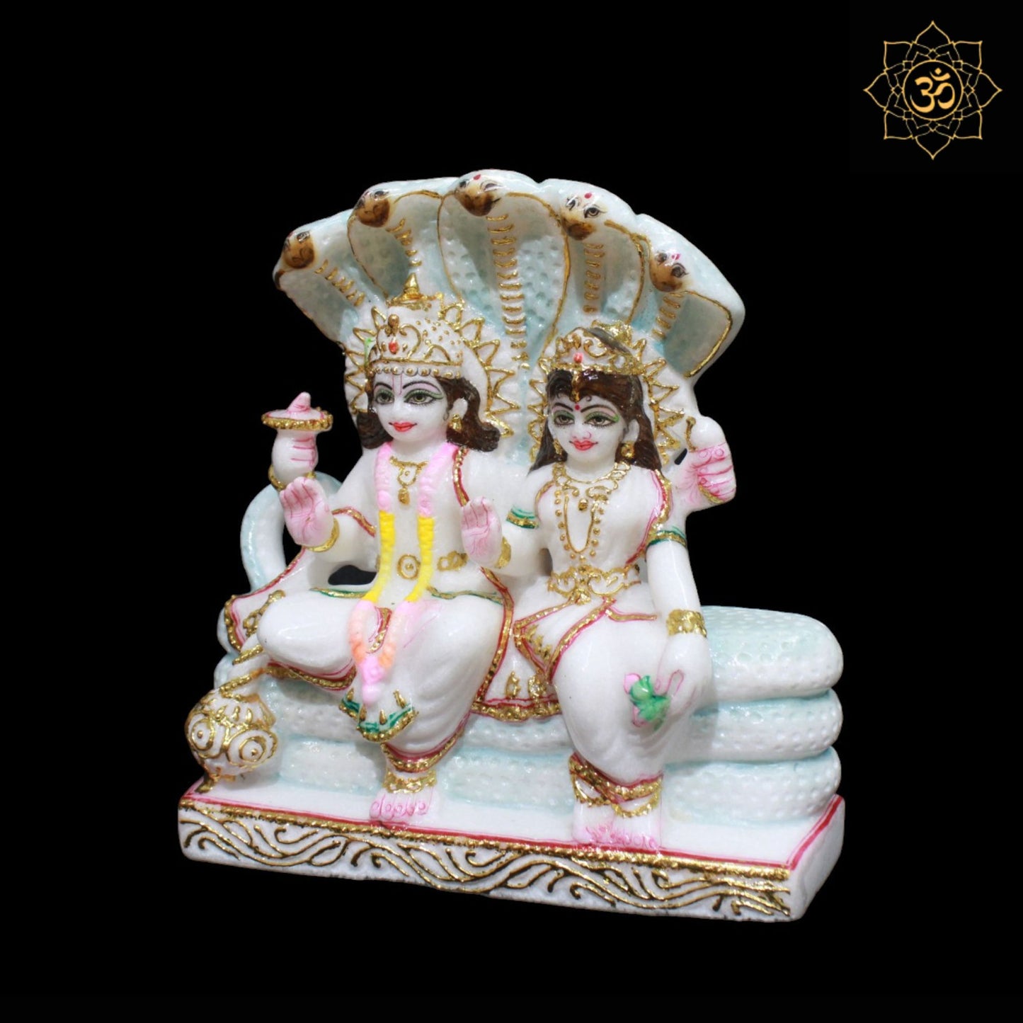 Lakshmi Narayan Marble Murti in 9inches for Homes and Temples