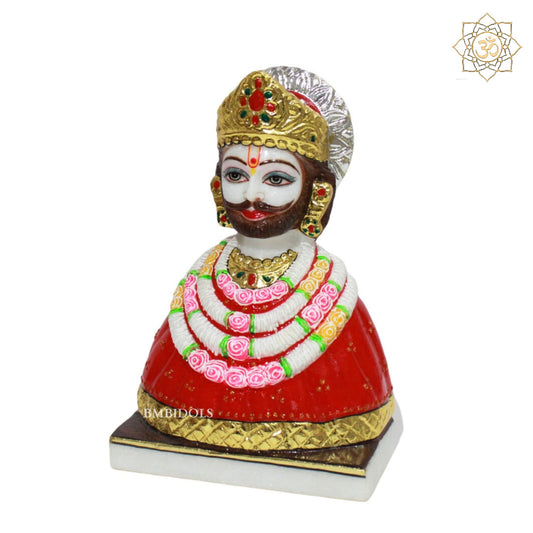 Khatu Shyam Baba Marble Murti for Homes and Temples
