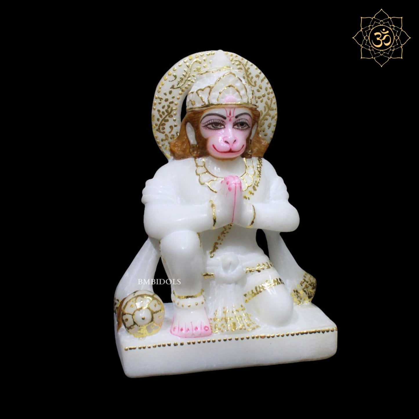 Das Hanuman Marble Murti for Home Temples in Makrana Marble