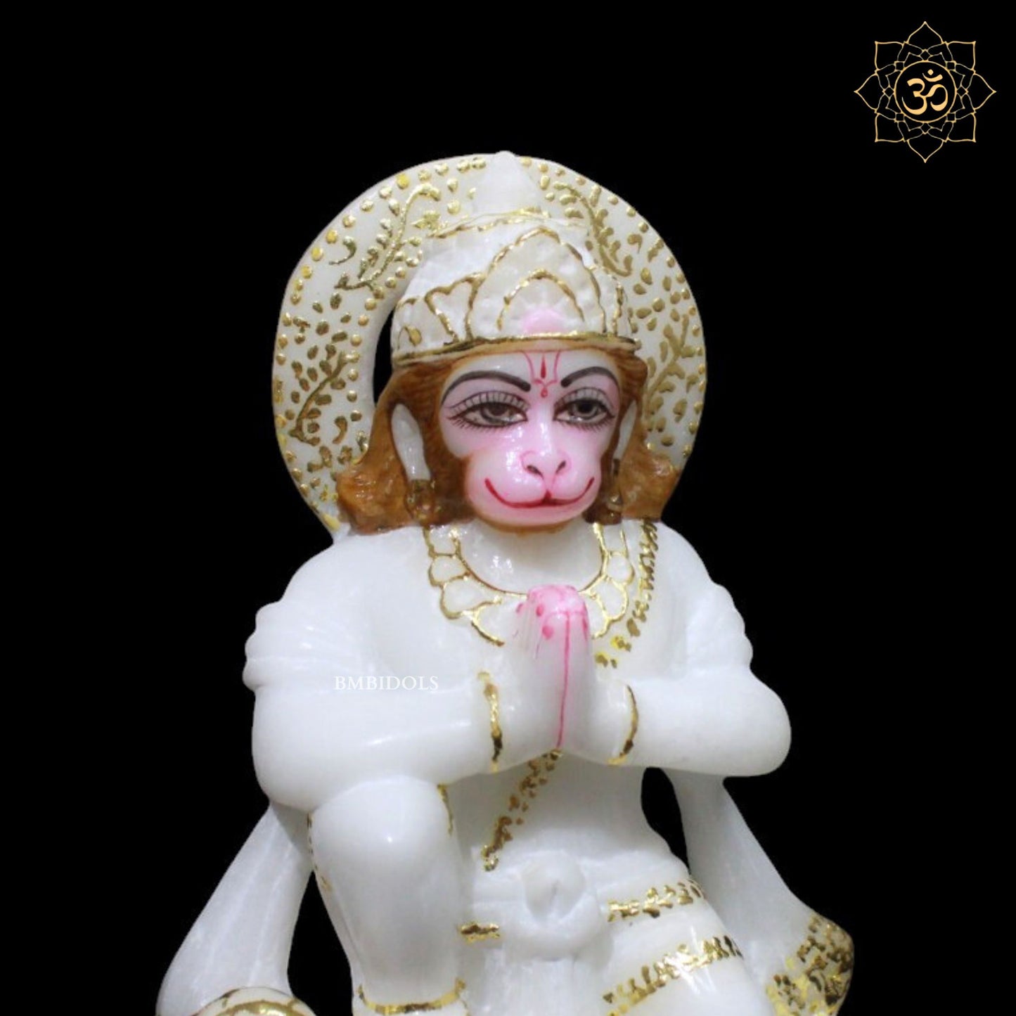 Das Hanuman Marble Murti for Home Temples in Makrana Marble