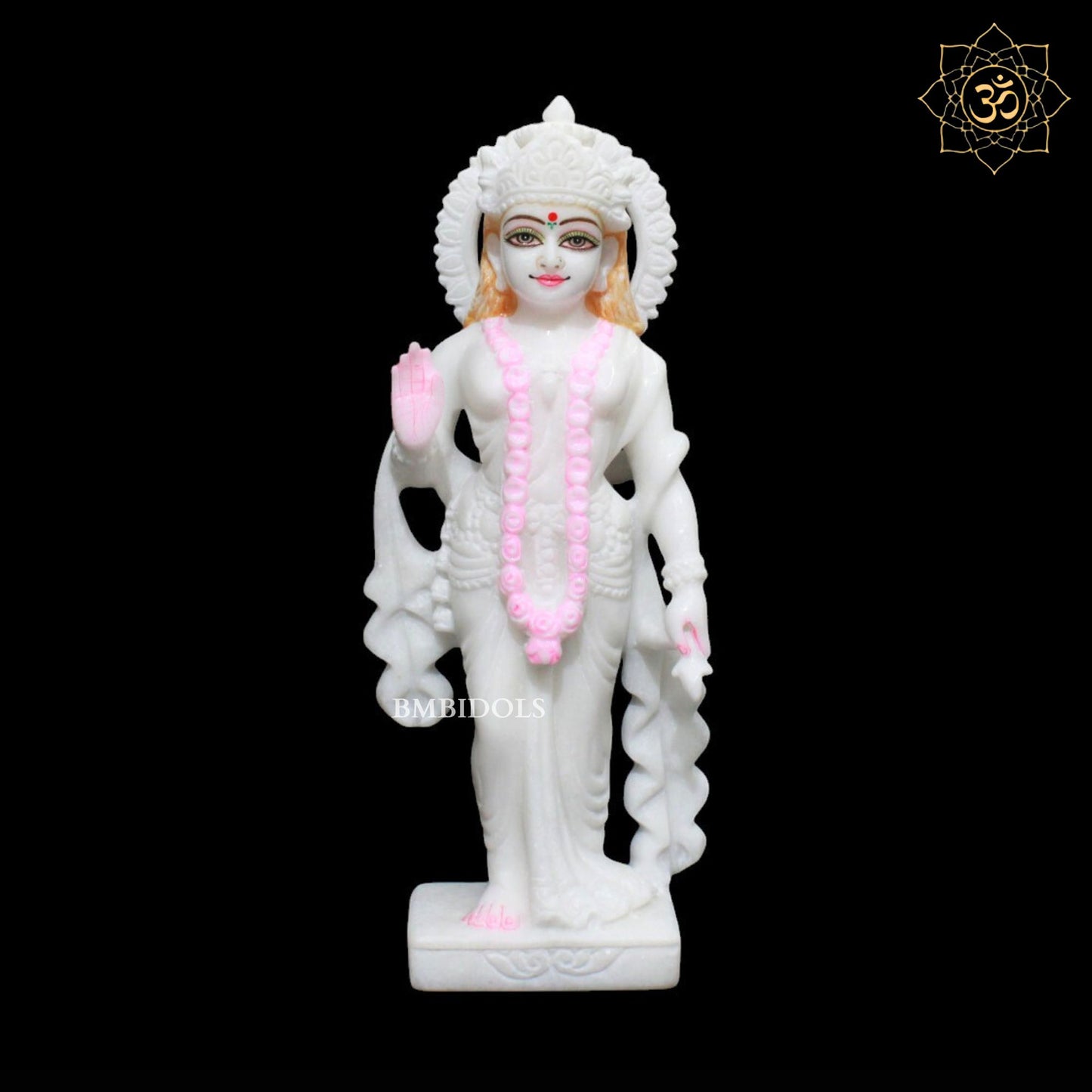 White Marble Radha Krishna Murti in 12inches of Makrana Marble