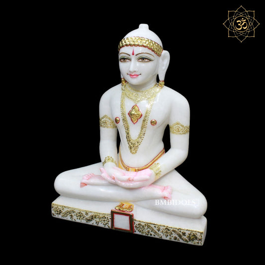 Marble Mahaveer Swami Murti for Homes and Temples in Makrana Marble