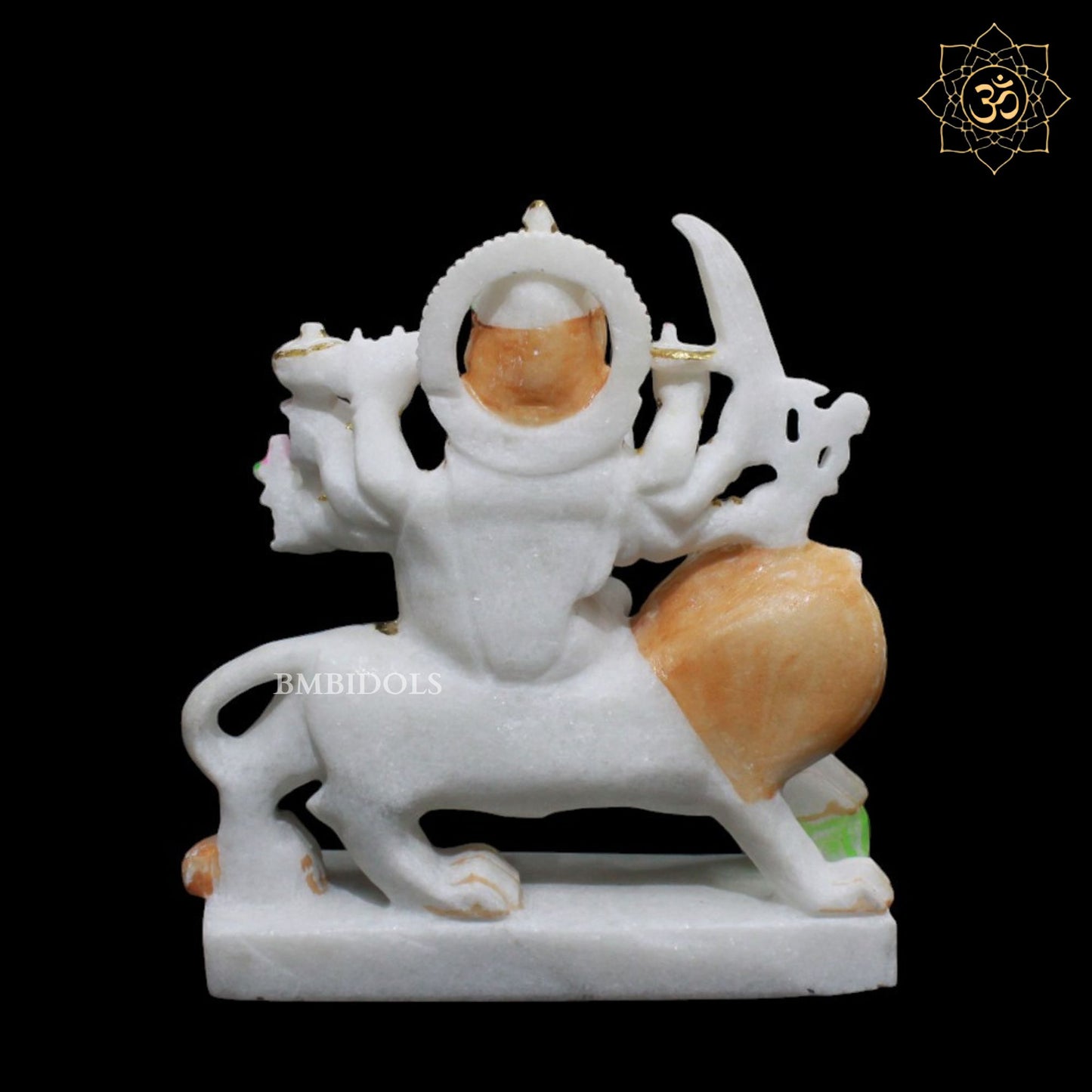 10inch Marble Durga Mata Murti for Homes and Temples in 10inches