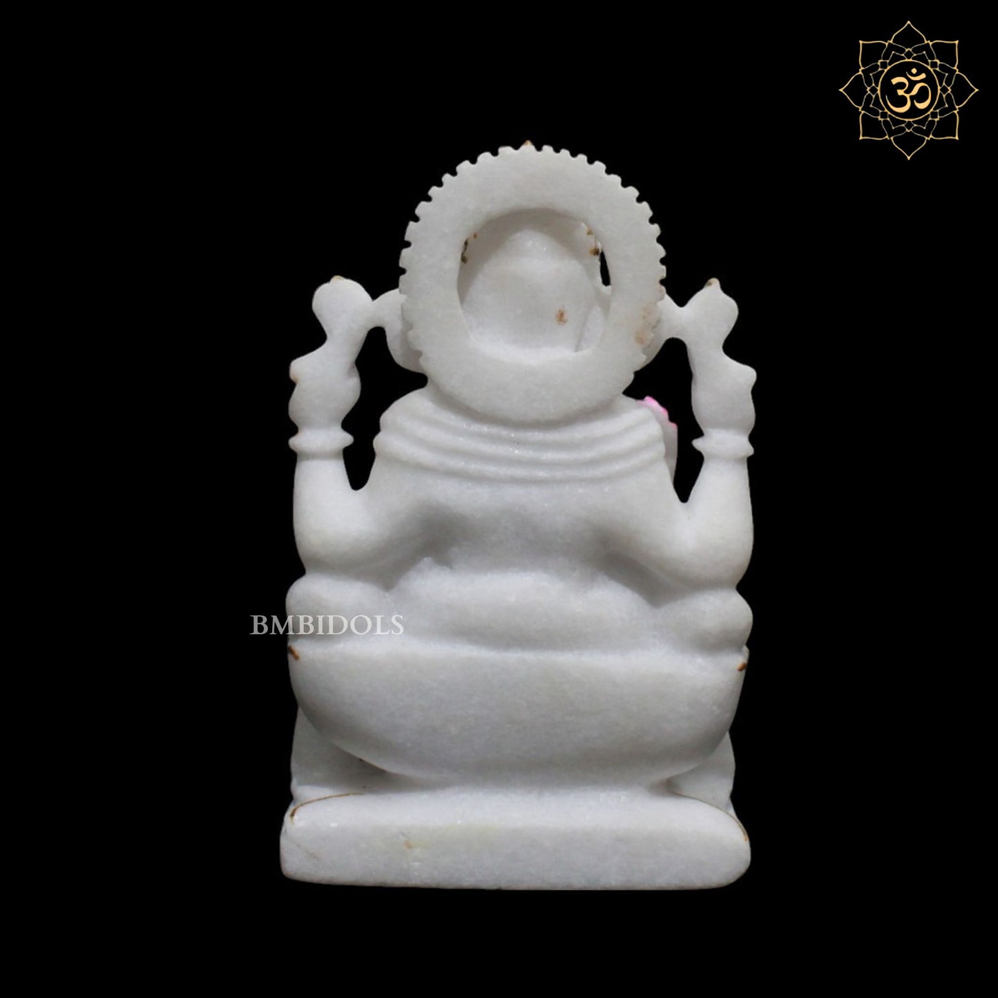 7inch Marble Ganesh Murti for Home Mandirs in Makrana Marble