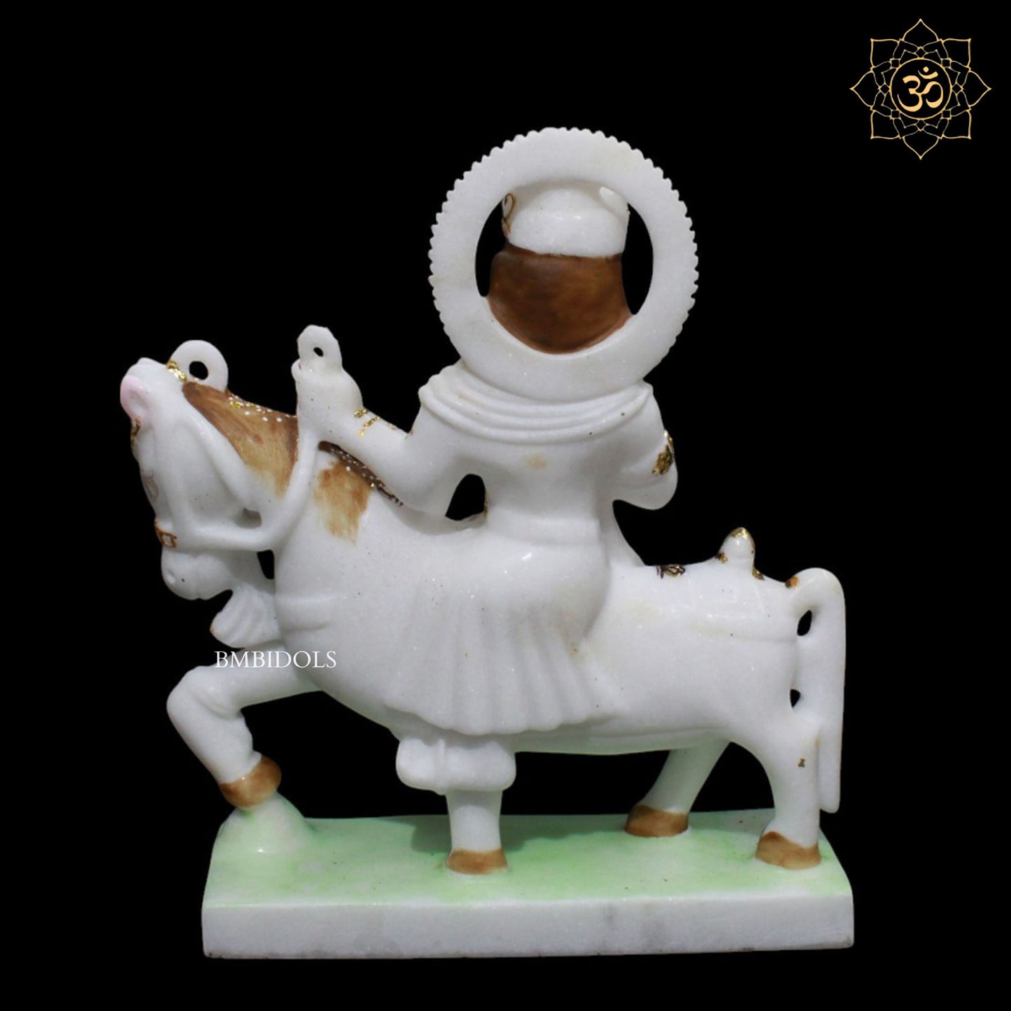 Ram Dev Baba Marble Murti in Makrana Marble in 12inches