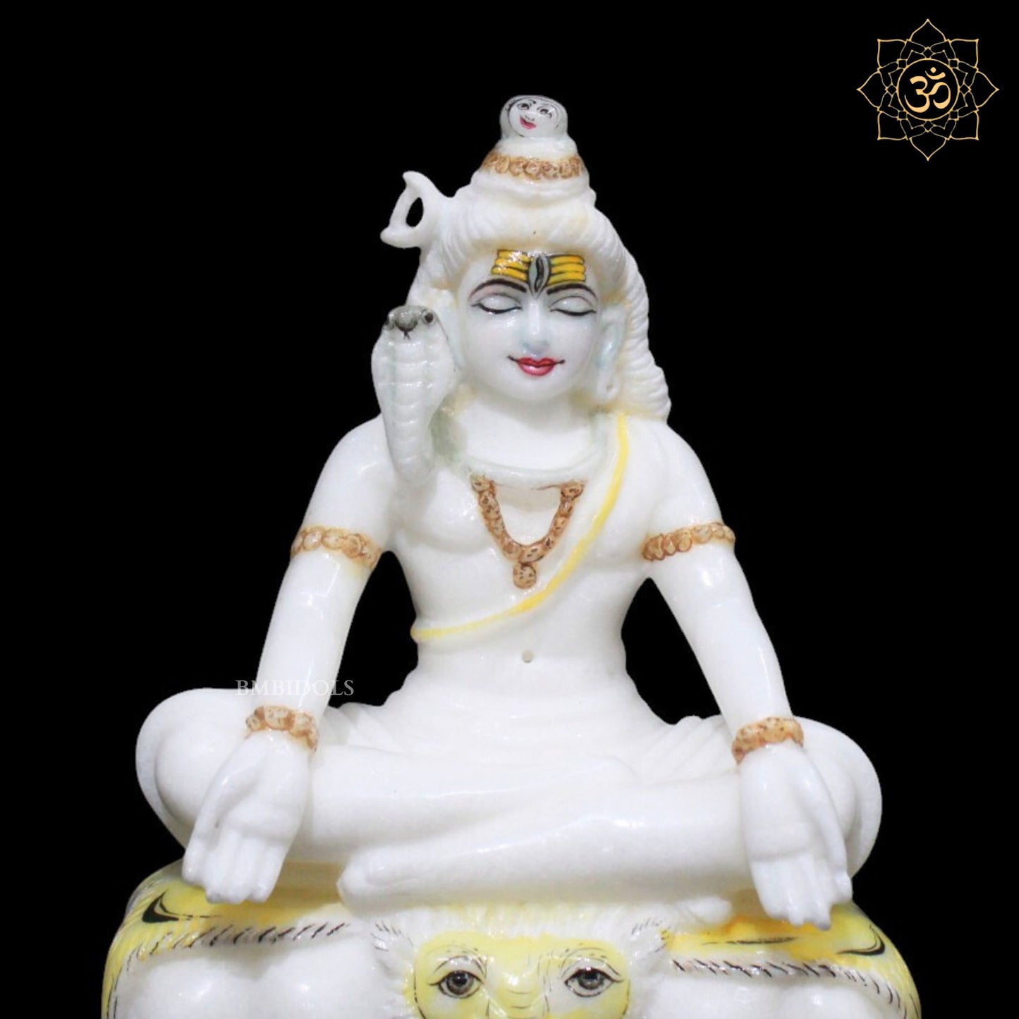 Shiva Marble Murti for Homes and Temples in 7inches in Makrana Marble